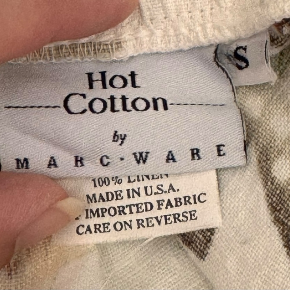 Hot Cotton Vintage Floral Beachy Linen Spring Skirt - Picture 7 of 8